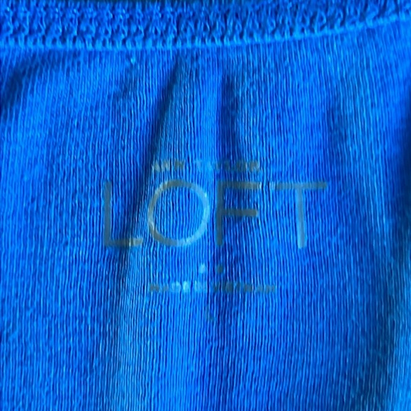 Loft blue cotton tank top.  Black old navy racer back tank top - Picture 2 of 5